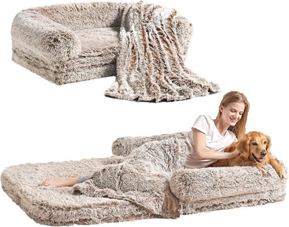 Foldable Bed for Both Humans and Dogs
